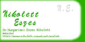 nikolett eszes business card